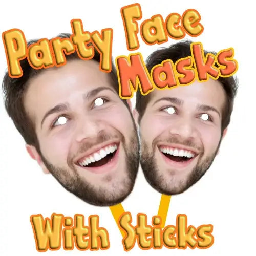 10x Fully Cut Face Masks with STICKS Special Offer