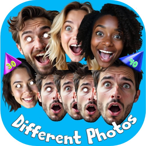 Different Photos face masks from ukpartymasks