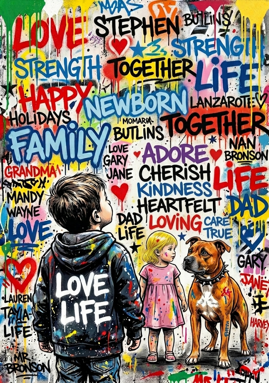 Personalised Name Art Silhouettes