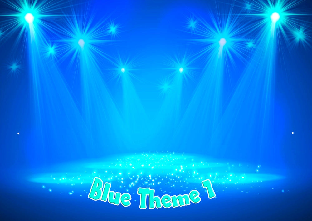 Photo Party Hats Blue Theme 1