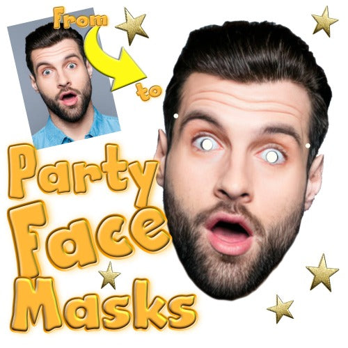 Party Face Masks with elastics