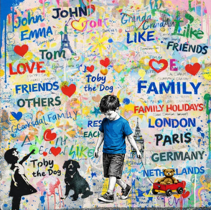 Personalised Name Art Silhouettes 