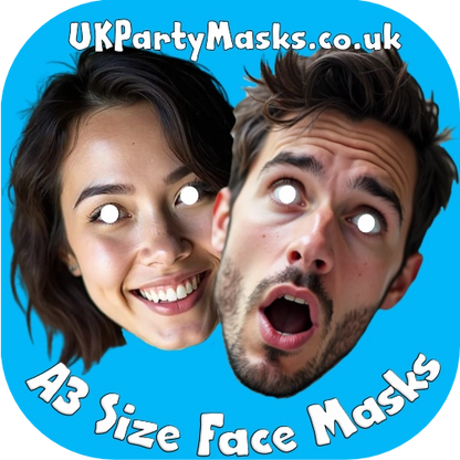 Large A3 Size Face Masks from ukpartymasks