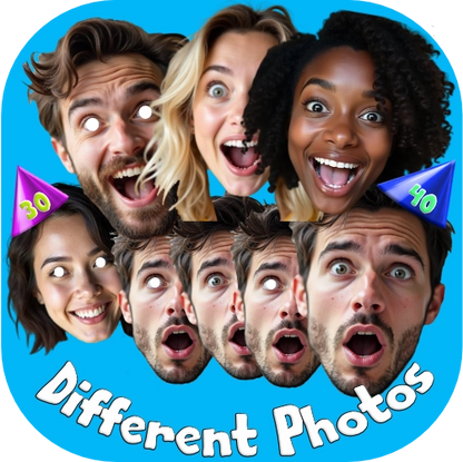 Different Photos face masks from ukpartymasks
