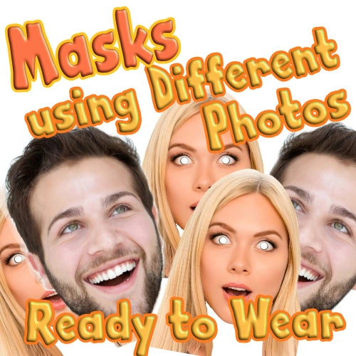 Masks Using Different Photos - Ready to Wear - Face