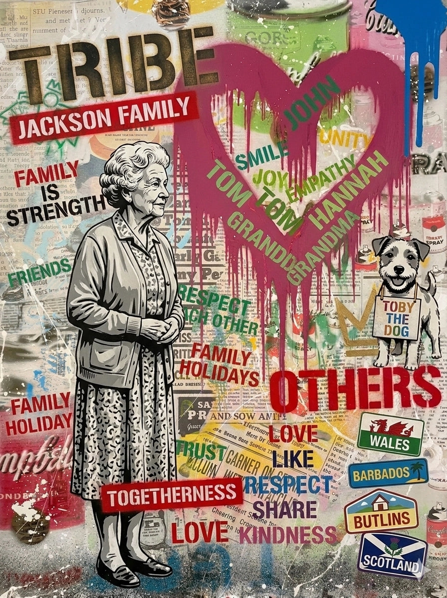 Personalised Name Art Silhouettes 