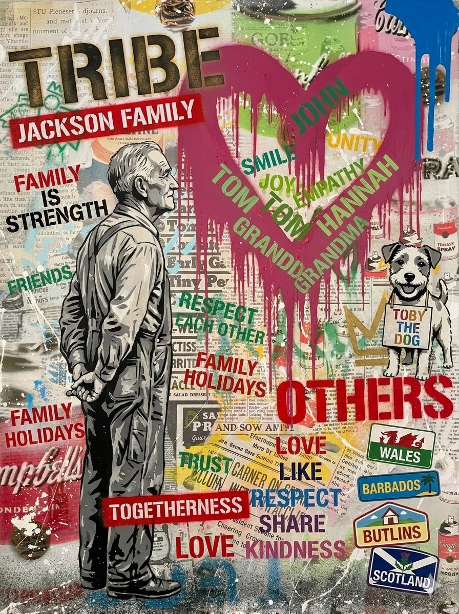 Personalised Name Art Silhouettes 