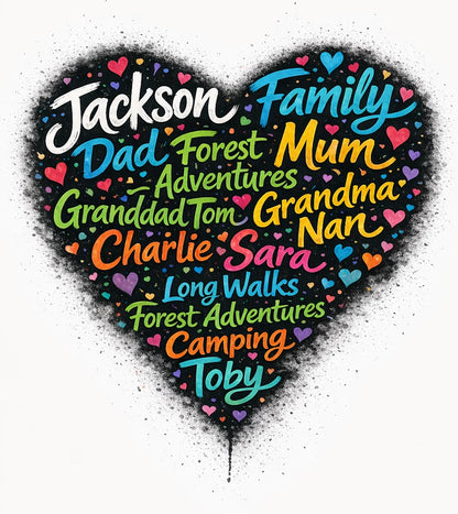 Personalised Name Art Silhouettes 