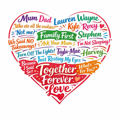 Personalised Name Art Silhouettes 