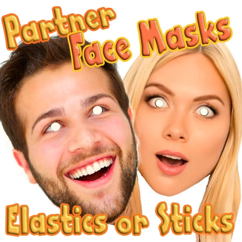 Hen or Stag Face Masks - Fully cut with Elastics