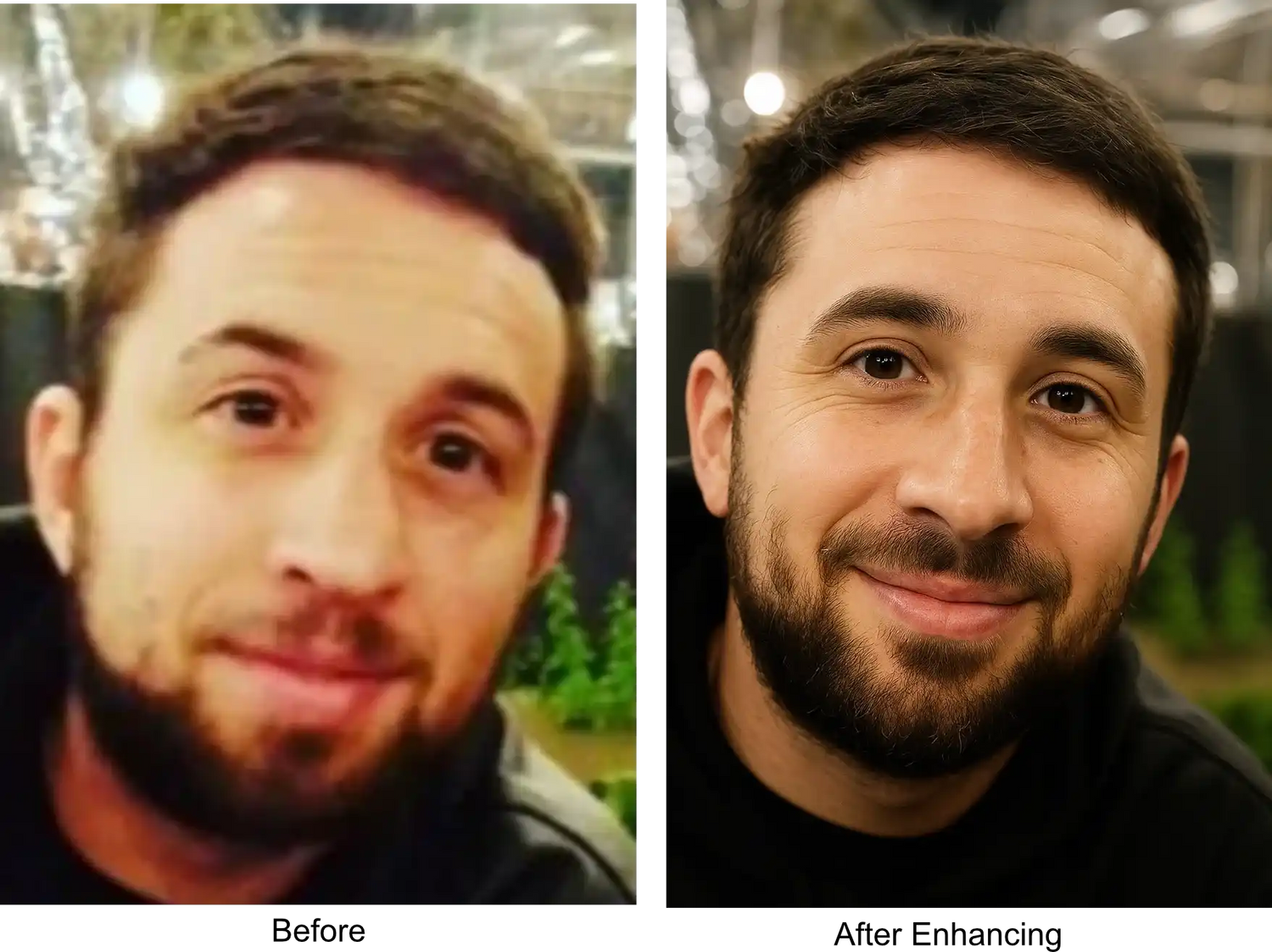 A man with a beard and dark hair, smiling.