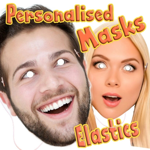 personalised face masks with elastics